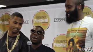 Kevin Hart and james Harden
