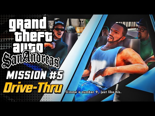 GTA San Andreas Remastered - Mission #5 - Drive-thru (Xbox 360 / PS3) 