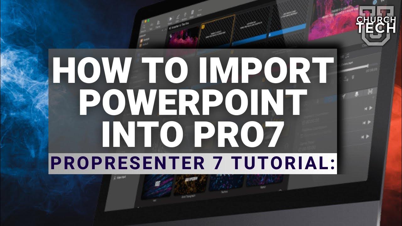 how to create a presentation in propresenter 7