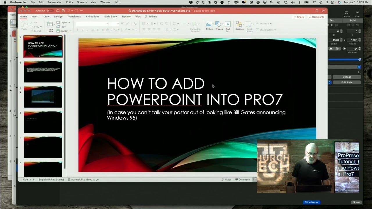 how to create a presentation in propresenter 7