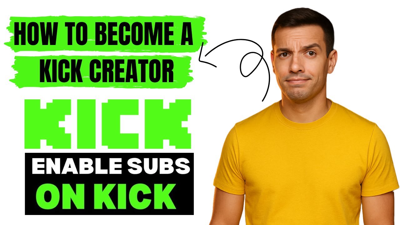 How to Become a Kick Creator ( Kick affiliate ) and Enable Subscriptions (2025 Step-by-Step Guide)