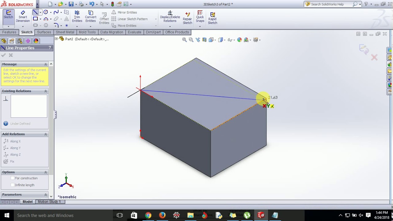 How to Quickly Create a 3D Sketch From a Solid Body in SOLIDWORKS