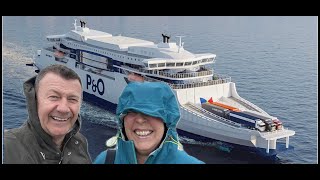 HORRENDOUS weather! BRAND NEW P&O HYBRID ferry Liberté. Europe 2024 Day 1 - Le Crotoy