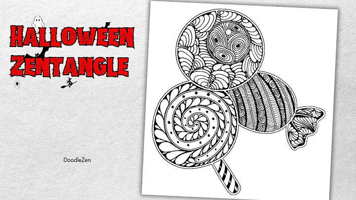 Halloween Inspired Zentangle Art | Trick or Treat Candies
