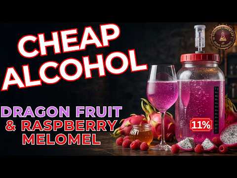 How To Make 11% Alcohol (Dragon Fruit & Raspberry Melomel)