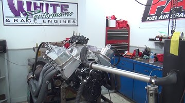 BBC 736HP 540 ENGINE DYNO RUN FOR SAMUEL LINDQUIST BY WHITE PERFORMANCE AND MACHINE