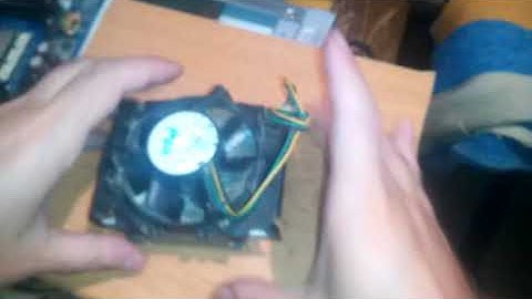 Removing a Intel Socket 478 fan from the CPU cooler