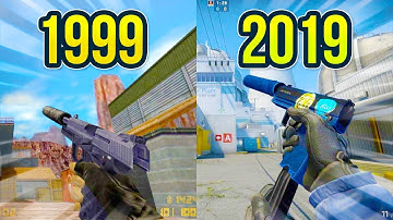 Evolution of the USP in Counter Strike on Nuke Map 1999 - 2019