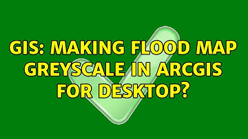 GIS: Making flood map greyscale in ArcGIS for Desktop?