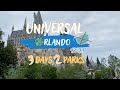 Universal Orlando Resort - 3 Days 2 Parks