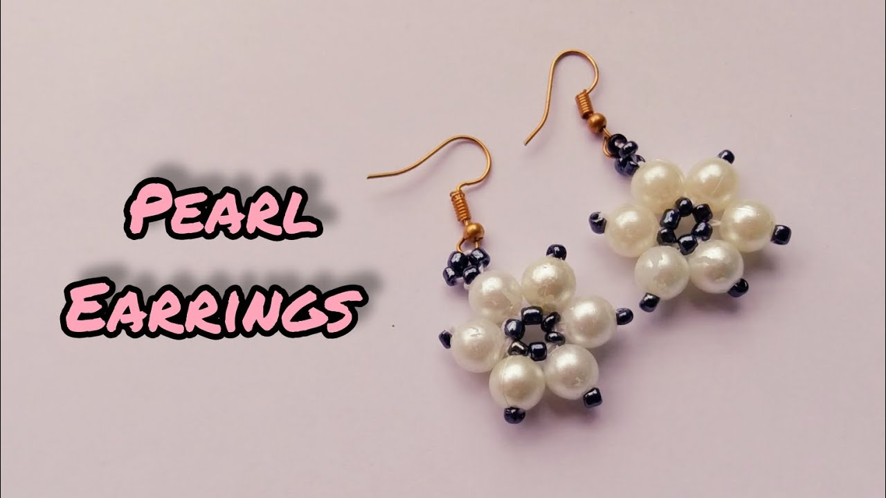 Diy pretty beaded earrings / beaded jewellery