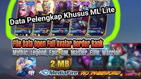 File Data Open Full Avatar Border Rank -  100%Work No Clickbait || No Password Patch Terbaru