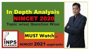 In-depth Analysis of NIMCET 2020 Paper Topic-wise Question Wise | NIMCET Preparation