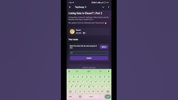 Listing Date is Closer !? | Part 2  Tapswap video code