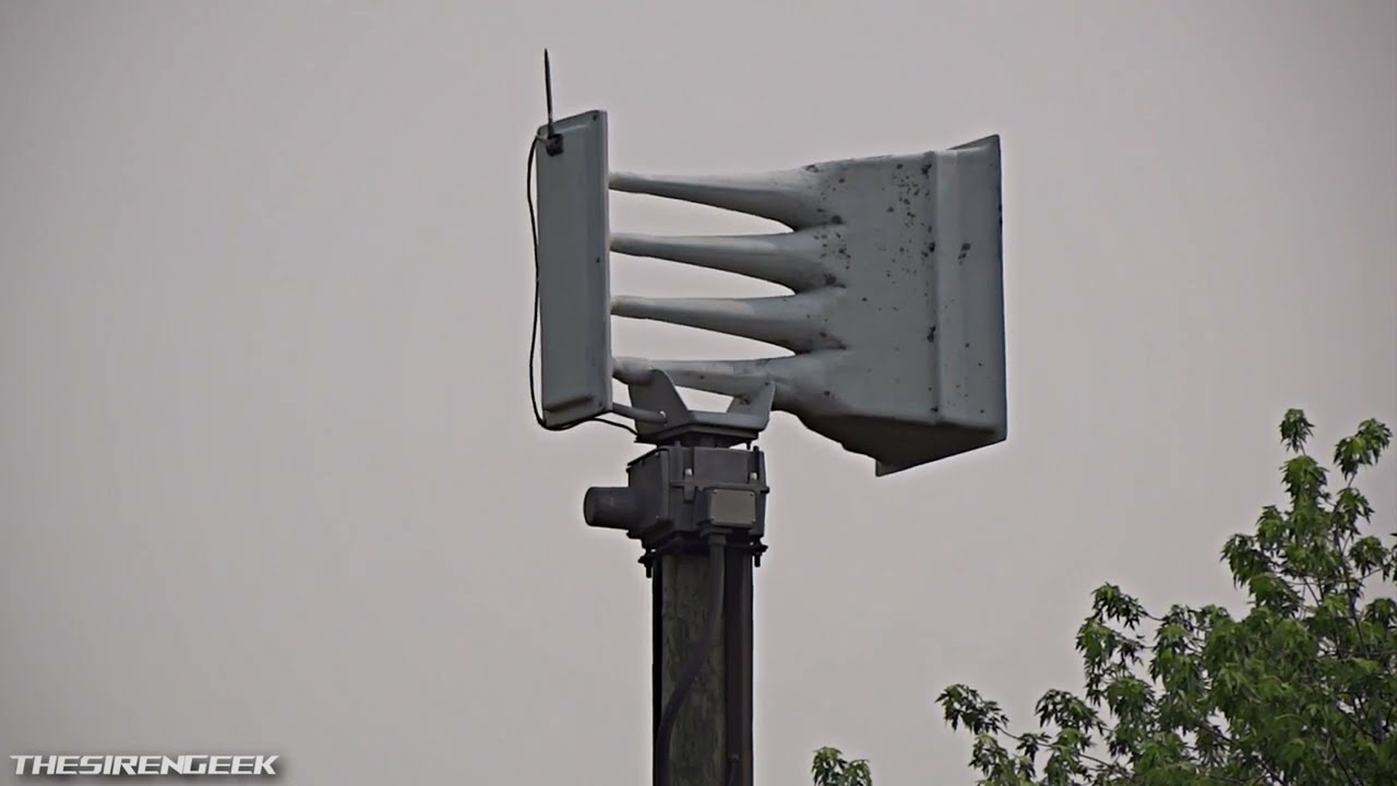 Whelen WPS-4004 Tornado Siren Test - Voice & Alert - Gurnee, IL