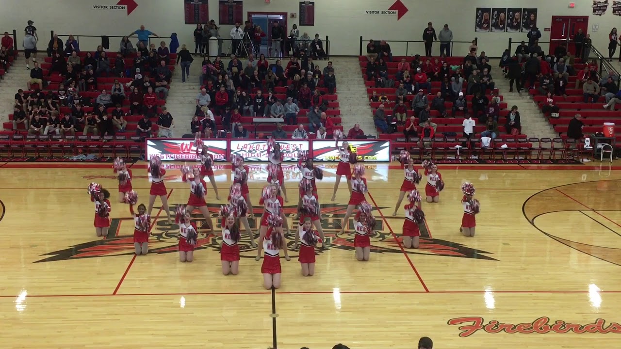 Lakota West Dance Team December 7,2018 Beyonce Pom Routine - YouTube