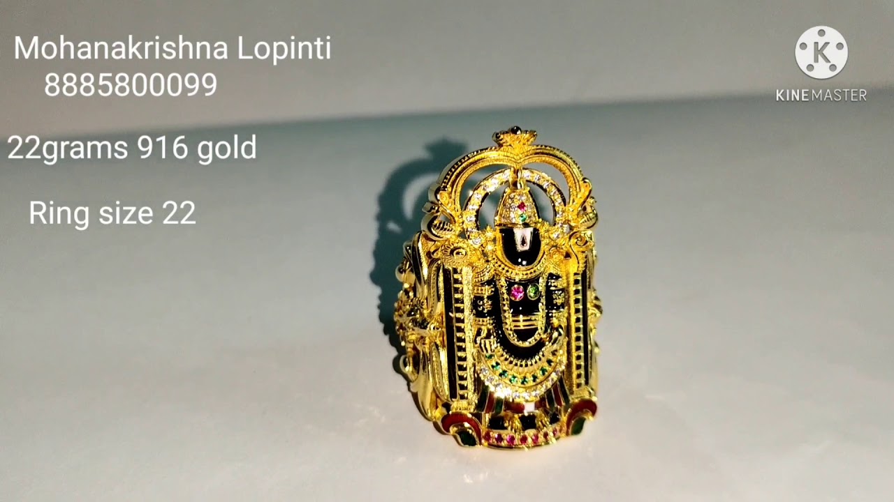 Buy 22Kt Gracious Govindarajulu Gold Ring For Men 97VM6023 Online from  Vaibhav Jewellers
