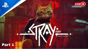 🐈 Stray 🐈 | gameplay walkthrough| part 1 | Livestream 2025 ( PS5 ) 4k60fps