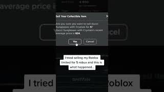 Selling my Roblox limited for 5 robux... screenshot 5