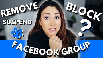 how to remove block or suspend a member from facebook group