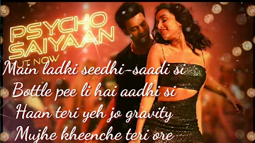 Psycho Saiyaan Lyrics|Saaho | Prabhas, Shraddha Kapoor | Tanishk Bagchi, Dhvani Bhanushali,