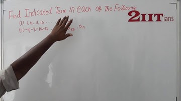 AP & GP Ex9.2 Q2 Class X ICSE | IIT JEE Find the indicated terms in each of following A.P.s