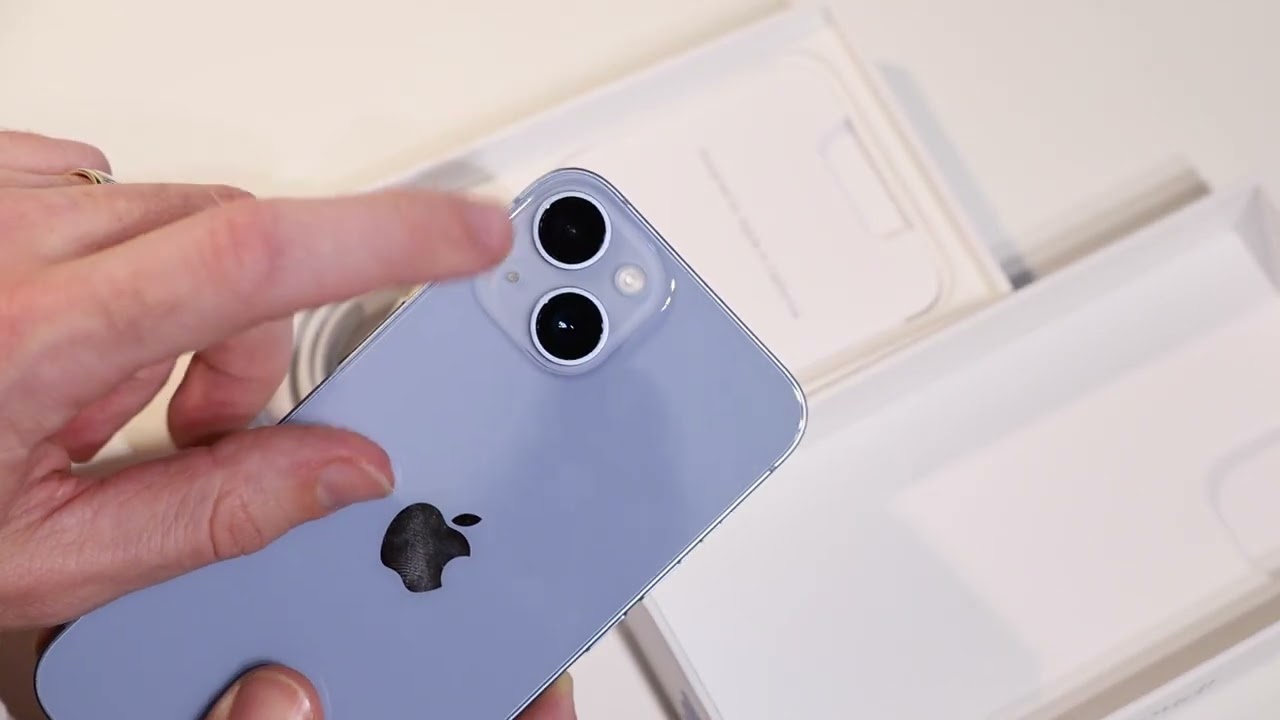Unboxing the iPhone 14 Blue 128gb Model - YouTube
