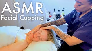 ASMR Facial with ​⁠​⁠@skinanddosha microneedling, high-frequency, cupping and massage