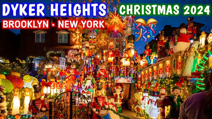 ✨️ Dyker Heights Christmas Lights 2024 Brooklyn New York City LIVE 🎄 NYC Christmas  Decorations '24
