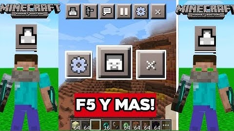 Button Hider & F5 Button Mod for  Minecraft PE || Minecraft 1.19 mods Hindi