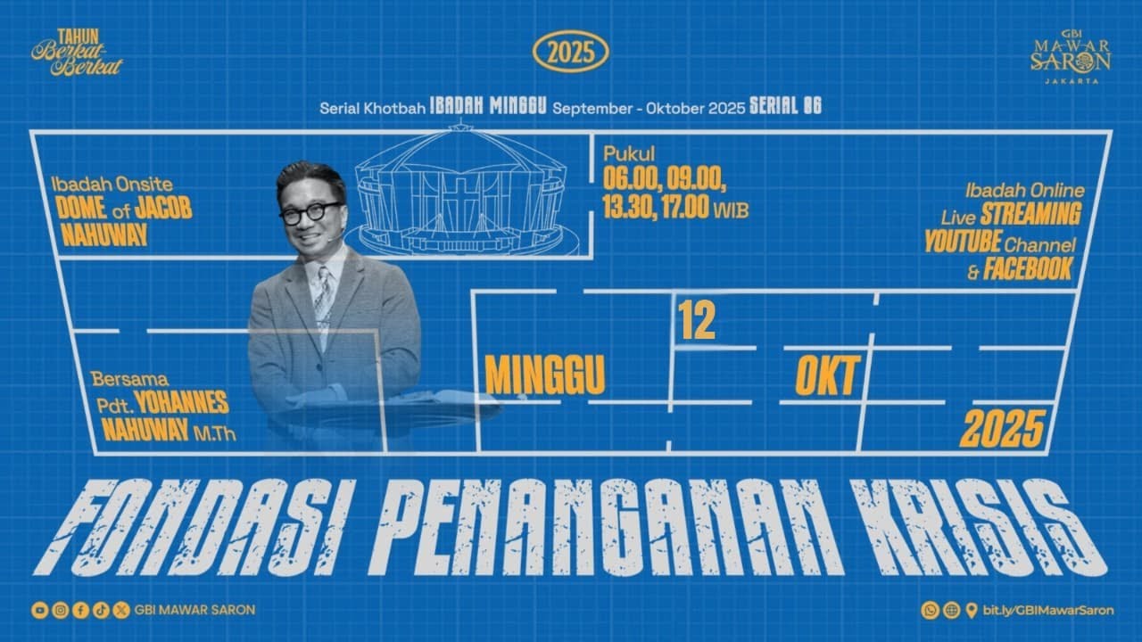 8 Fondasi Keluarga yang diberkati Tuhan | Ibadah Minggu GBI Mawar Saron Jakarta II