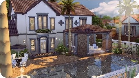 BASE GAME VACATION HOME 🌴 | Sims 4 House Building