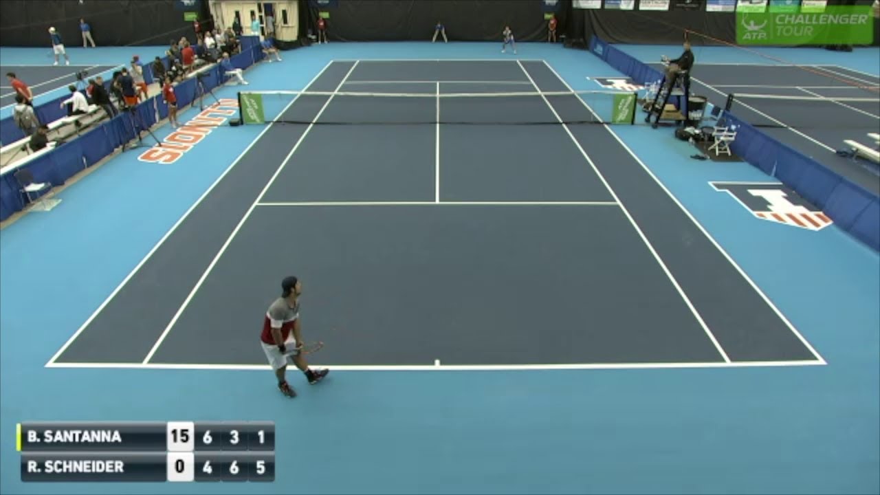 2017 USTA Pro Circuit Champaign Ronnie Schneider vs. Bruno Sant'Anna Highlights