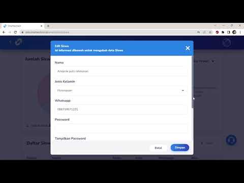 Tutorial Input Data Siswa - Akun Manajemen