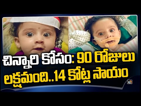 చిన్నారి కోసం: 90 రోజులు.. లక్షమంది..14 కోట్ల సాయం | Parents Crowdfund Rs 16 Crore To Treat Daughter