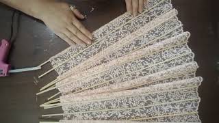 Diy - Leque De Renda Decoração De Parede