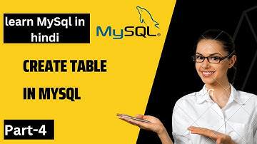 how to create table in MySQL in hindi | urdu #mysql  #mysqltutorial