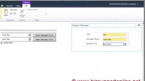 InfoPath send data to web part