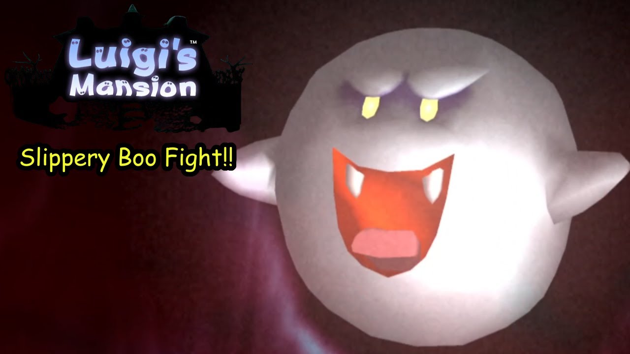 Luigi's Mansion Giant Boo Boss & Blackout! - YouTube