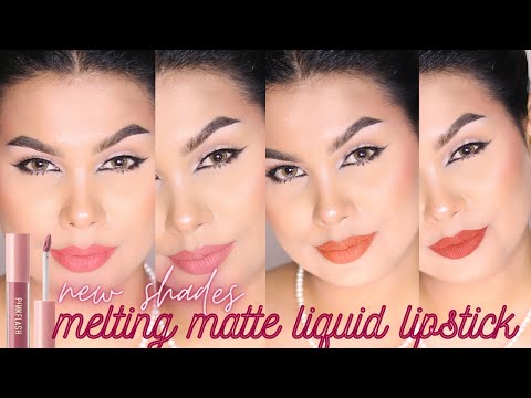 PINK FLASH MELTING MATTE LIQUID LIPSTICK | LIP SWATCHES OF 4 NEW SHADES | TRISHITA NOWROJ
