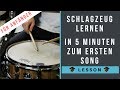 Schlagzeug lernen für Anfänger - in 5 Minuten einen Song spielen