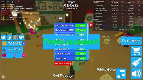 giving the 5 mythical hat crates to the giveaway winner- Mining Simulator