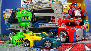 Optimus Prime Rescue Trailer Transformers Rescue Bots From Hasbro Playskool