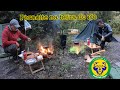 Pernoite testando barraca para bushcraft do Jairo