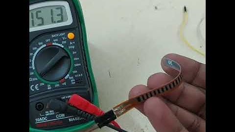 Flex Sensor Testing with Multimeter