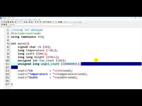 7-C++ Programmer: Datatype - Integer | Practice