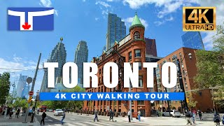 4K Toronto Walking Tour  Downtown Toronto Day & Night City Walk | 4k HDR 60fps