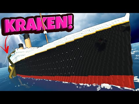 Can a KRAKEN Sink the Titanic in Stormworks Sinking Ship Survival?