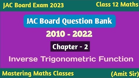 Board Exam 2023 | JAC Board Question Bank | Model Paper 2023 | VVI Questions | I T F PYQ 2010 - 2022