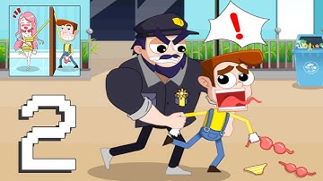 Strange Robber: steal brain - All Levels 51-100 Part 2 - Thief Puzzle Gameplay Walkthrough Android